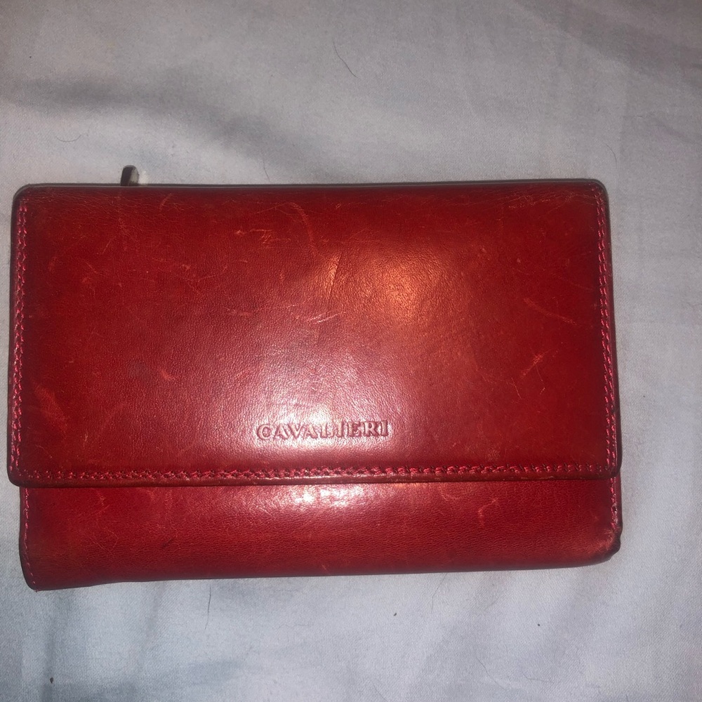 Leather Cavalieri wallet